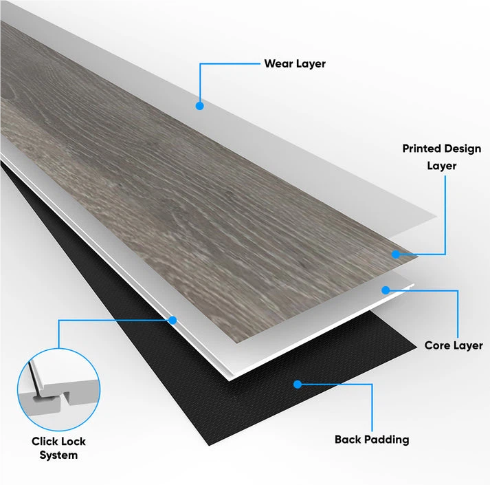 Interlocking PVC SPC Flooring Vinyl Tiles